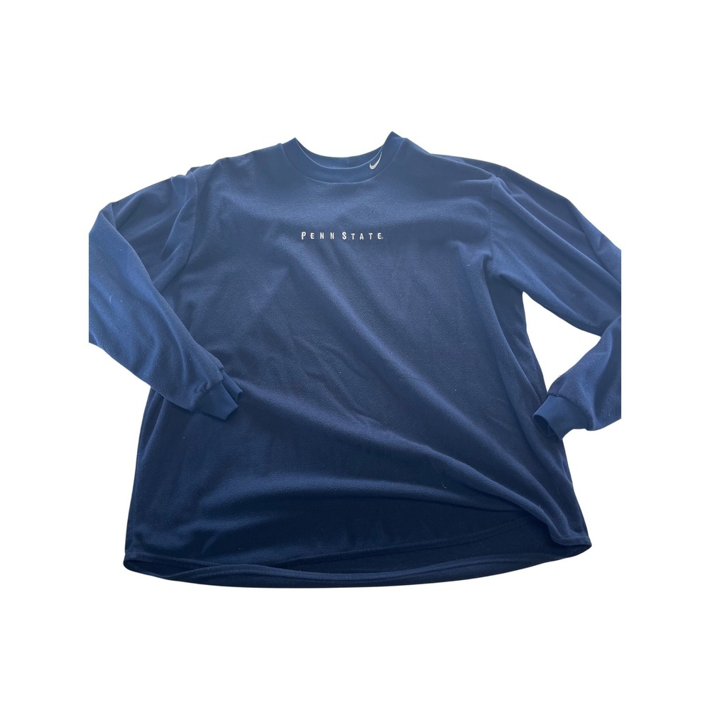 Nike Penn State Nittany‎ Lions Fleece Crewneck Sweatshirt Mens XL Navy Blue